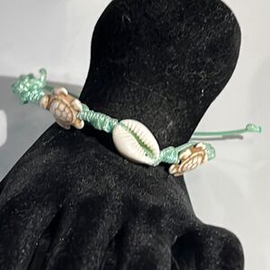 Bundle Sale 3 for $15 | Handcrafted Turtle Beads and Seashell Bracelet